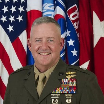 Major General Bob Sofge (USMC, retired), The Next Mission lead — official Marine Corps portrait in service uniform.